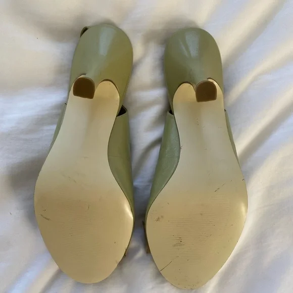 Style & Co. Light Green Slingback Heels with Bow - Picture 5 of 5